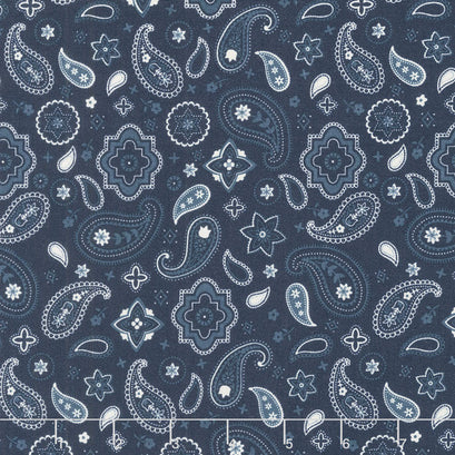 American Heritage - Bandana Navy Yardage