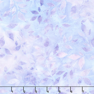 Artisan Batiks - Anemone Leaves Lilac Yardage