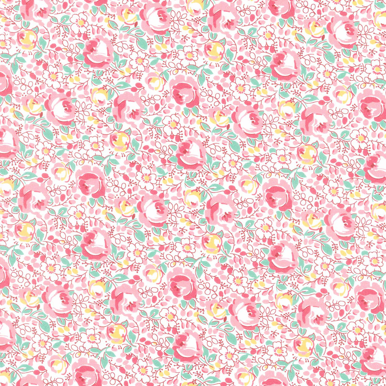 Blast from the Past - Roses Pink Yardage