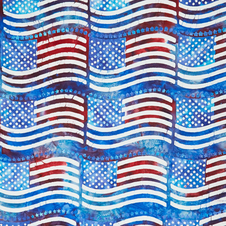 Artisan Batiks - Liberty 2 American Flag Blue Yardage