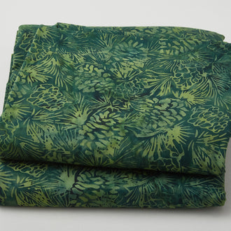 Winter Wonders Batiks - Pinecone Grass 5 Yard Cut