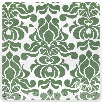 Valencia - Damask Green Yardage