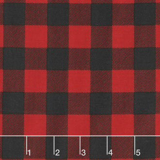 Christmas Delivery - Plaid Red Yardage