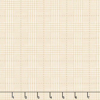 Farmhouse Flannels III - Box Check Cream Yardage