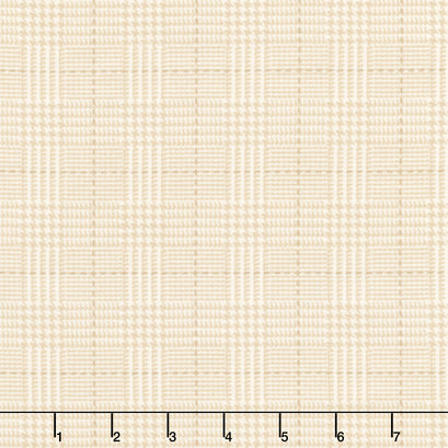 Farmhouse Flannels III - Box Check Cream Yardage