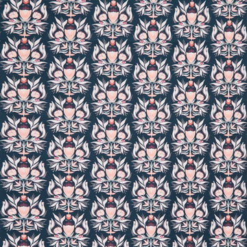 Garden Dreams - Floral Damask Evergreen Yardage