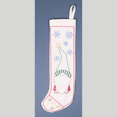 Gnome Skinny Stocking Embroidery Kit