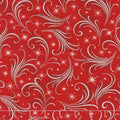 Winter's Grandeur 6 - Winter Sparkles Scarlet Metallic Yardage