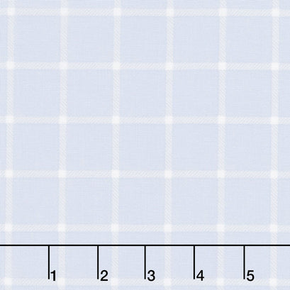 Wild Bouquet - Plaid Blue Yardage