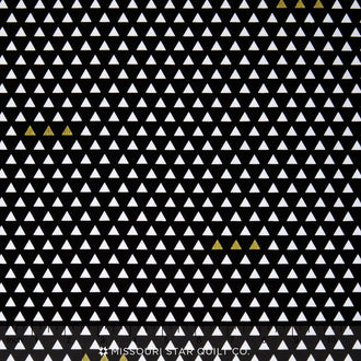 Four Corners - Triangle Black Sparkle Yardage