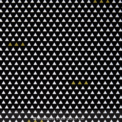 Four Corners - Triangle Black Sparkle Yardage