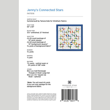 Digital Jenny's Connected Stars Quilt Pattern by Missouri Star Alternative View #1
