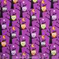 Ghouls and Goodies - Ghouls Owl Purple Glow in the Dark Yardage
