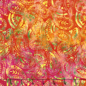 Tonga Batiks Wide - Paisley Fire 106" Backing