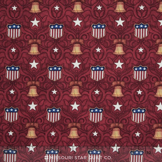 Pride & Glory - Liberty Bell Red Yardage