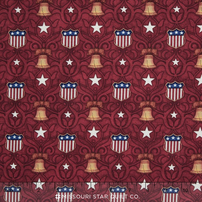 Pride & Glory - Liberty Bell Red Yardage