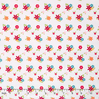 Fine & Dandy - Petals White Yardage