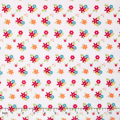 Fine & Dandy - Petals White Yardage