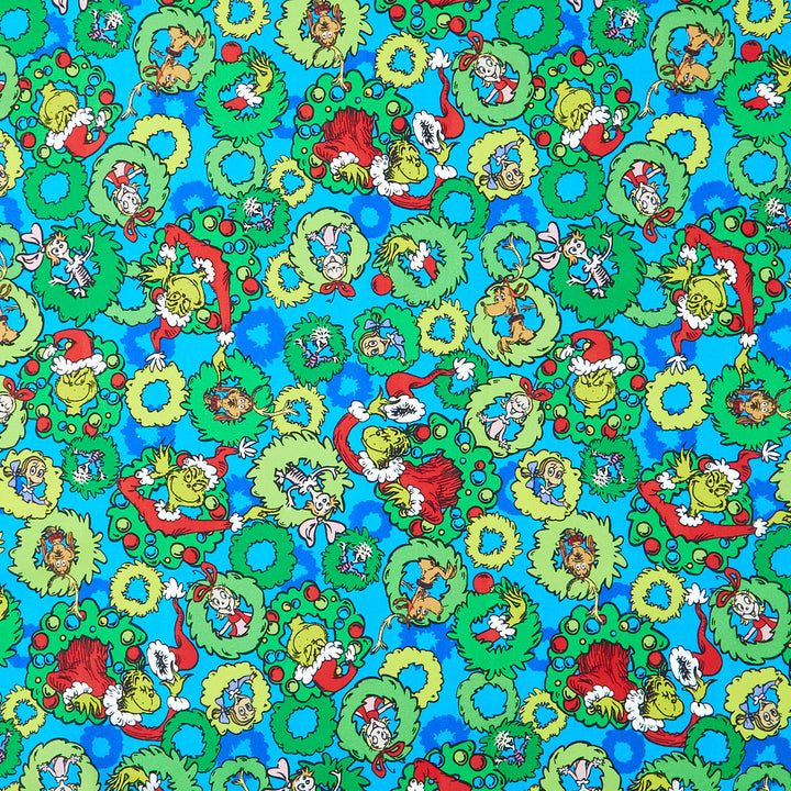 How the Grinch Stole Christmas - Wreaths Winter Yardage Primary Image