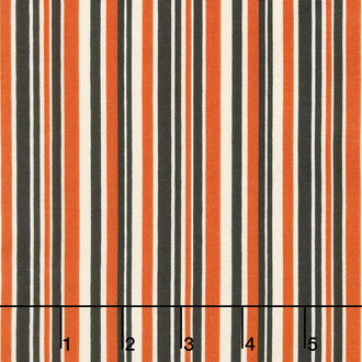 Haunted House - Stripe Orange Yardage