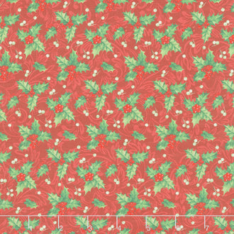 Yuletide Traditions - Holly Red Multi Yardage