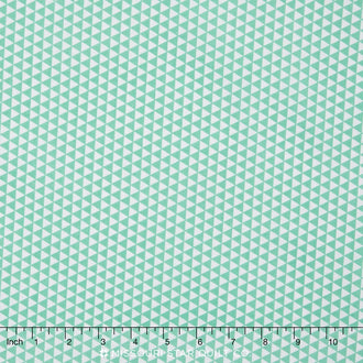 Oh Boy! - Triangles Aqua Yardage