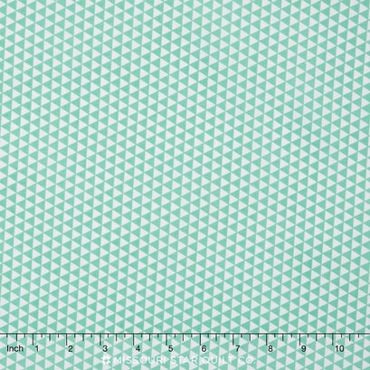 Oh Boy! - Triangles Aqua Yardage