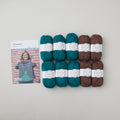 Leyla Bag Knit Kit - Jade and Raisin