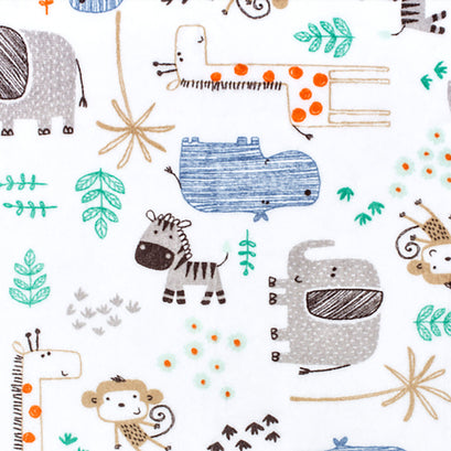 Cuddle® Prints - The Mighty Jungle Denim Digitally Printed Yardage