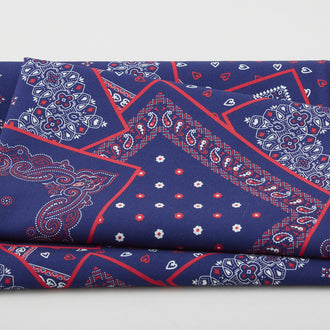 Bandana Ballad Favorites - Hanky Panky Navy 2 Yard Cut
