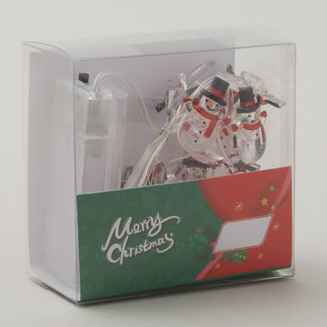 Light String with Snowman Ornaments