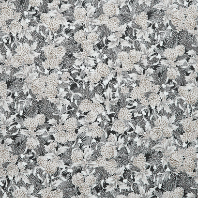 Holiday Flourish - Festive Finery Taupe Colorstory Pinecones Shadow Metallic Yardage
