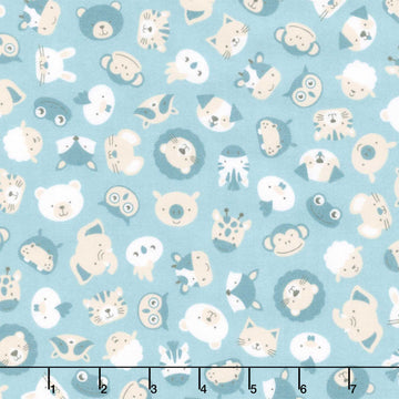 Cozy Cotton Flannels - Animals Rain Yardage