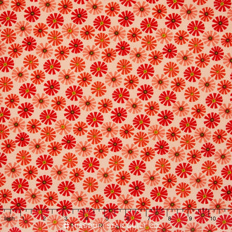 Roots & Wings - Daisy Coral Yardage