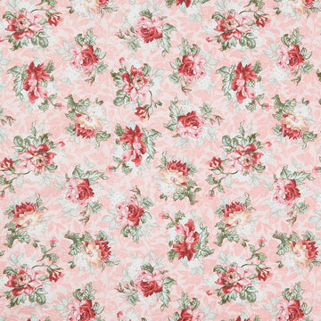 Regal Rose - Bouquets Pink Yardage