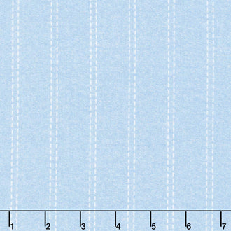 Guess How Much I Love You - Stripe Light Denim Yardage