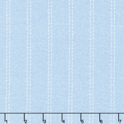 Guess How Much I Love You - Stripe Light Denim Yardage