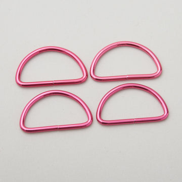 Sallie Tomato Tula Pink 1-1/2" D Ring - Set of Four Pink
