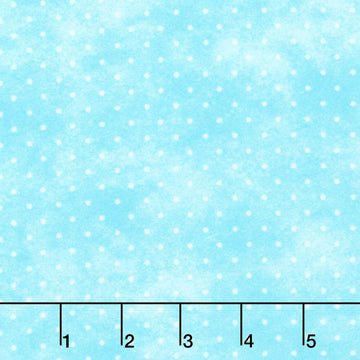 Playtime Flannel - Tiny Dot Aqua Yardage Primary Image