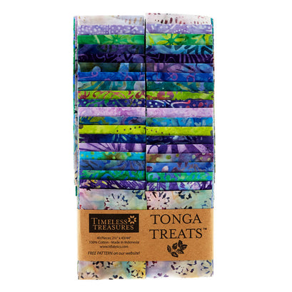Tonga Batiks - Gecko 2.5" Strips