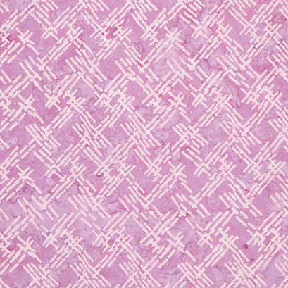 Tranquil Moments Batiks - Diagonal Lines Lavender Yardage