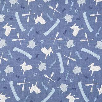 Lake Retreat - Lakeside Toss Denim Yardage