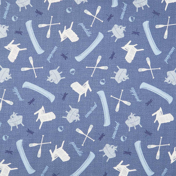 Lake Retreat - Lakeside Toss Denim Yardage