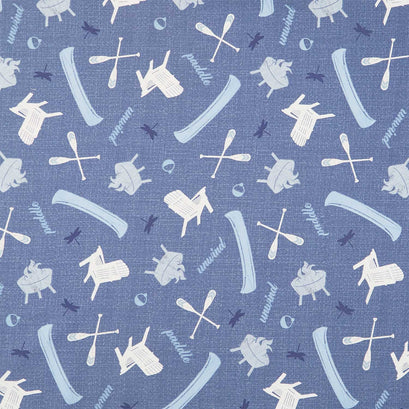 Lake Retreat - Lakeside Toss Denim Yardage