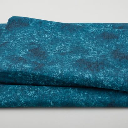 Willow Wood - Distressed Texture Teal 108" Wide 3 Yard Cut