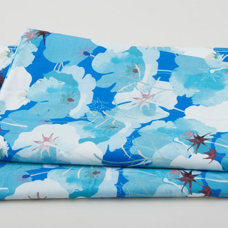 Beatrice Favorites - Puff Flowers Blue 2 Yard Cut