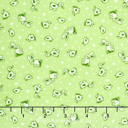 Toy Chest 2 - Toy Animals Green Yardage