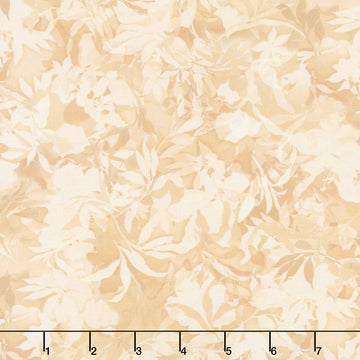 Artful Blooms - Leaves Natural Yardage