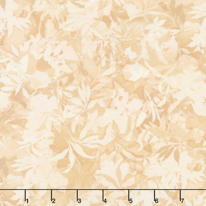 Artful Blooms - Leaves Natural Yardage