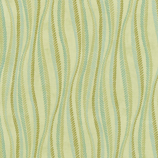 Gift of Grateful Praise - Wavy Wheat Stripe Light Green Yardage Primary Image